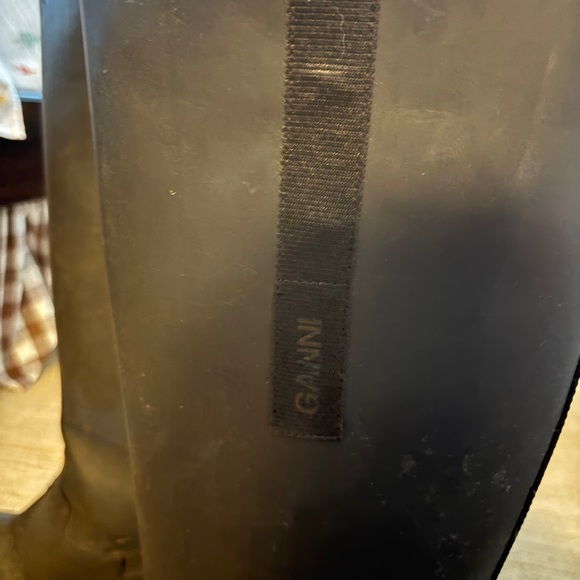 Ganni country rubber lug sole boots - Picture 3 of 4